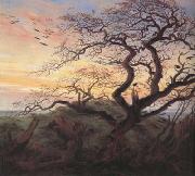 Caspar David Friedrich Tree with Crows (mk10) USA oil painting artist